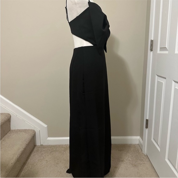 Elegant Black Bow Evening Dress open back details sz S New with tags! - Picture 3 of 5